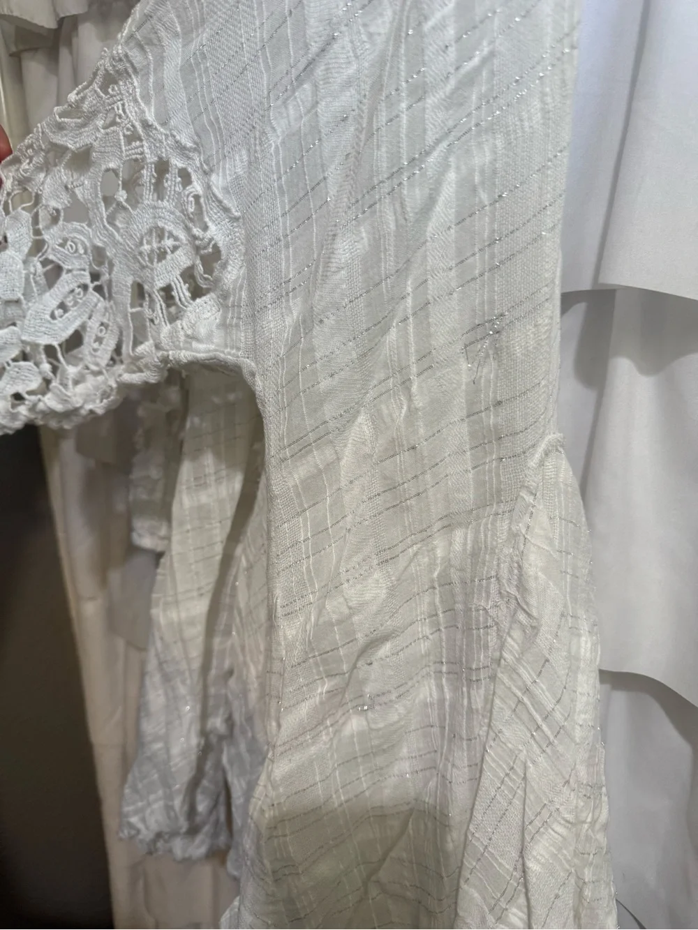 Free People white shores tunic- Boho Tunic